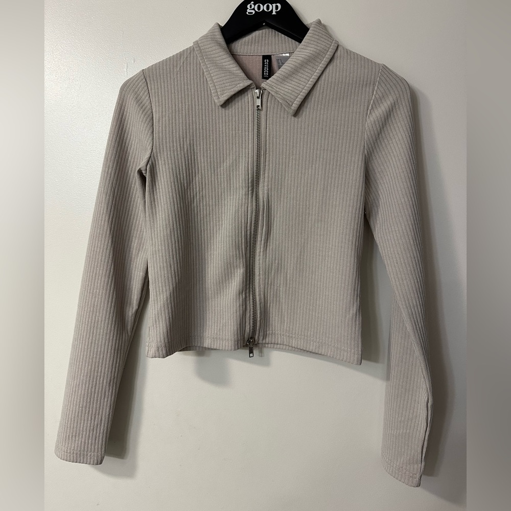 Tan zipper shirt